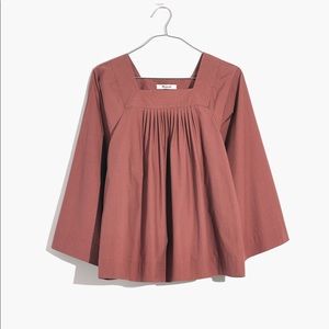 Madewell Square-Neck Top — Dried Rosebud — NWOT